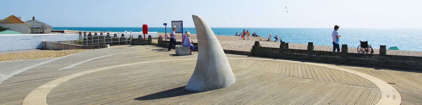Monument on Hayling Beach